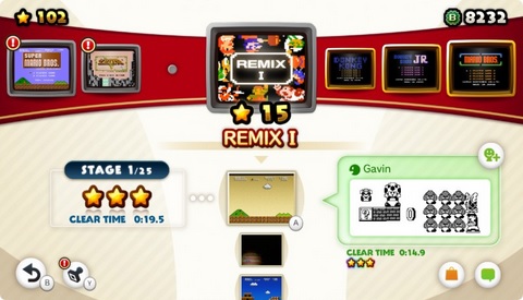 NES Remix stage select