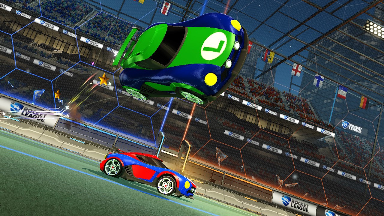 Mario and Luigi themed cars