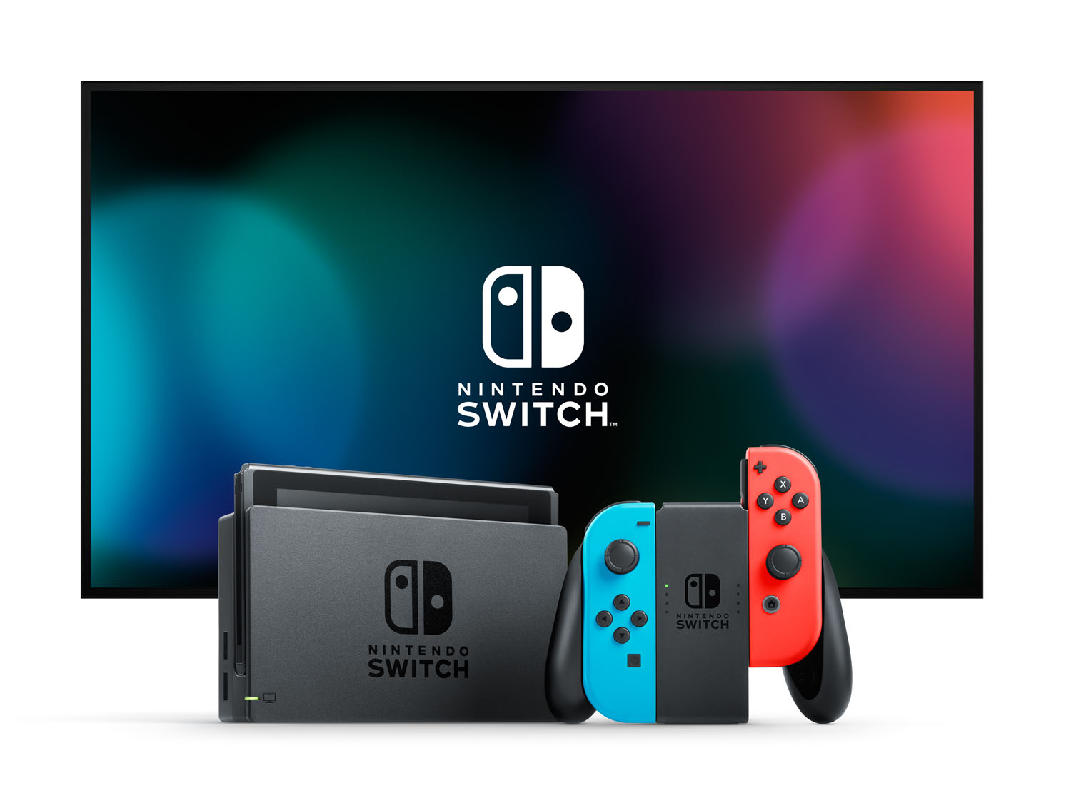 Switch with TV Red Blue