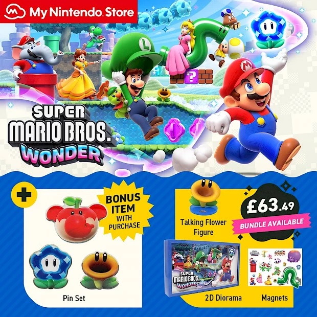 Super Mario Bros. Wonder Mega Bundle Available to Pre-Order Now